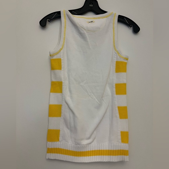 New Juniors Extra Small Yellow and White Striped Converse Top - Picture 4 of 11